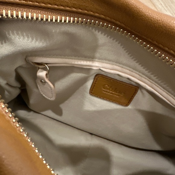 Chloe Paraty Military Medium Tan Shoulder Bag - New - Picture 3 of 9
